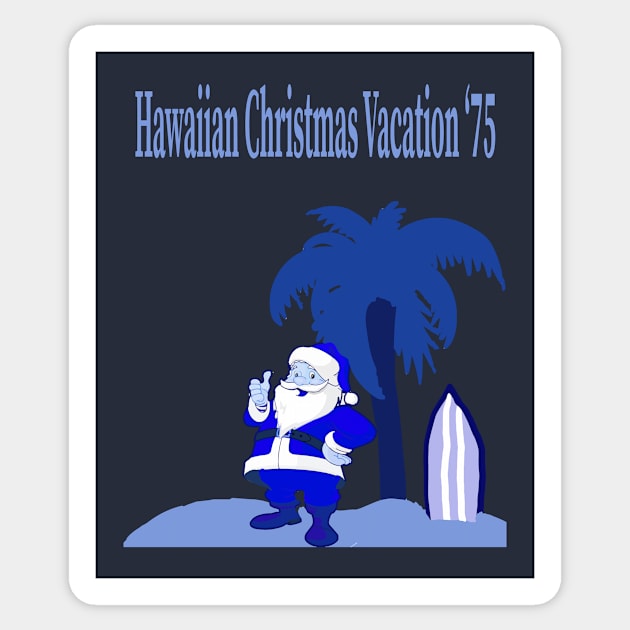 Retro Hawaiian Christmas Vacatian '75 Sticker by Eric03091978